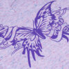 Purple Butterfly in Premium Plus Vinyl on Colorful Shirt