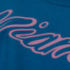 Purple Textured Soft Foam Vinyl on Blue Shirt