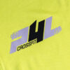 Grey and Black Graphic in Premium Plus Vinyl on Yellow Shirt